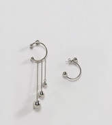 Thumbnail for your product : Monki Open Hoop And Chain Earrings