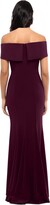 Thumbnail for your product : Xscape Evenings Long Over-the-Shoulder Dress (Wine) Women's Evening