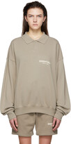Thumbnail for your product : Essentials Taupe Cotton Polo