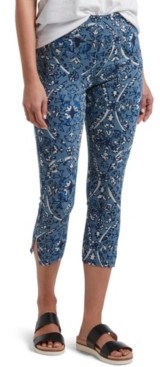 utopia by hue high waist denim capri