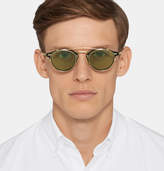 Thumbnail for your product : Gucci Convertible Round-Frame Acetate and Metal Sunglasses