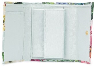 Dolce & Gabbana Floral Print Compact Wallet