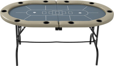 Soozier 70'' 10 - Player Foldable Poker Table