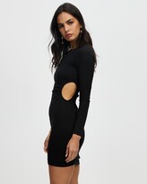 Thumbnail for your product : Reverse Women's Black Mini Dresses - Long Sleeve Mini With Cutouts - Size M at The Iconic