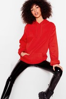 Thumbnail for your product : Nasty Gal Womens The Wait is Over-sized Hoodie - Red - L