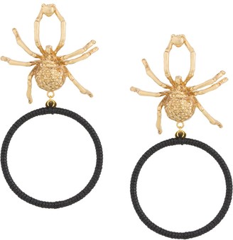 Natia X Lako detailed spider earrings