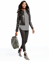 Thumbnail for your product : Neiman Marcus Tumbled Faux-Leather Convertible Bucket Backpack, Charcoal