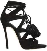 Thumbnail for your product : DSQUARED2 Tie Me Up Sandals In Black Suede