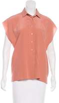 Thumbnail for your product : Nicole Miller Short Sleeve Silk Top