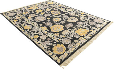 Isabelline Jose Black Rug