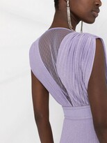 Thumbnail for your product : Elisabetta Franchi Logo Belted Maxi Dress