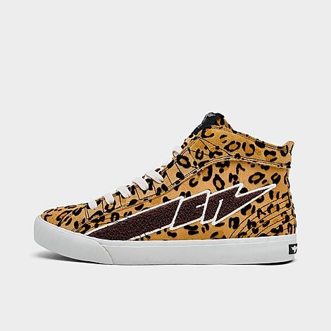 Creative Recreation Women's Zeus Hi Casual Shoes in Leopard Print/Tan/Black | Size: 10.0