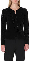 Thumbnail for your product : Armani Collezioni Velvet sequinned jacket