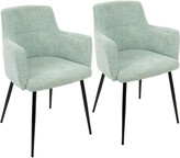Thumbnail for your product : Lumisource Set Of 2 Andrew Dining Chairs