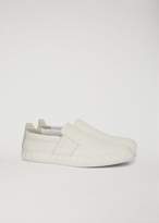 Thumbnail for your product : Emporio Armani Slip-On Shoes In Leather With Logo