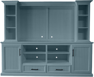 Eagle Furniture Manufacturing Solid Wood Two-Piece Storage Credenza