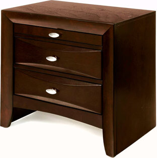Latitude Run Espresso Finish Nightstand