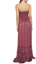 Thumbnail for your product : PQ Swim Charlotte Strapless Striped Metallic Dress