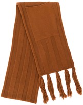 Thumbnail for your product : Danielapi Patch-Pocket Fringed Scarf
