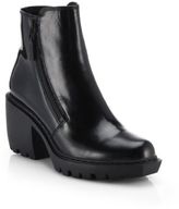 Thumbnail for your product : Opening Ceremony Grunge Double Zip Leather Ankle Boots