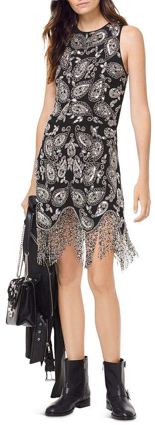 michael kors fringe dress