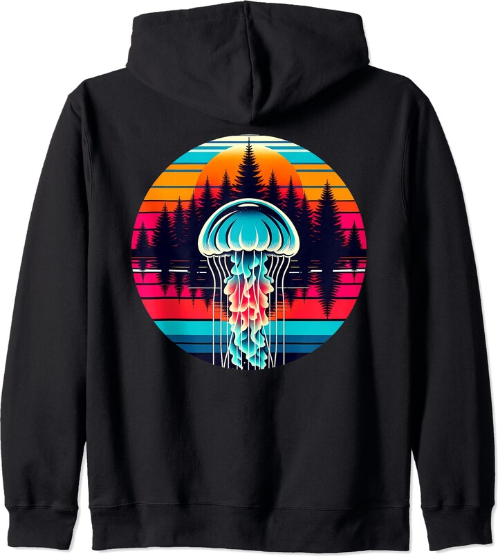 Jellyfish Sunset Retro Vintage Store Jellyfish Sunset Retro Style ...