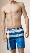 Thumbnail for your product : Burberry Check Swim Shorts