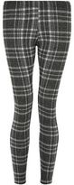 Thumbnail for your product : New Look Teens Black Check Jacquard Leggings