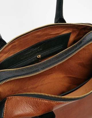 B.young Urbancode Leather Double Zip Barrel Bag