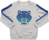 Thumbnail for your product : Kenzo Kids Tiger Embroidered Cotton Sweatshirt