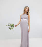 Thumbnail for your product : TFNC Maternity Sateen Bow Back Maxi Bridesmaid Dress