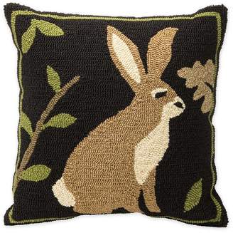 Plow & Hearth Woodland Rabbit Outdoor Throw Pillow