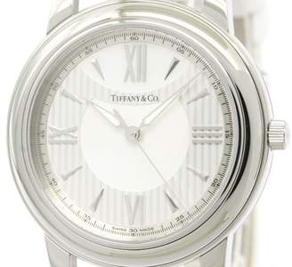 Tiffany & Co. Mark Z0046.17.10A91A40A Stainless Steel & Leather MOP Dial Quartz 37mm Unisex Watch