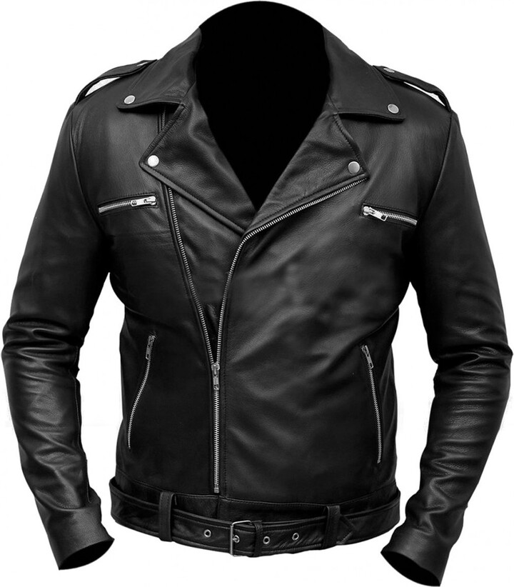 Fashion_First Walking Dead Jeffrey Dean Morgan Negan Leather Brando ...