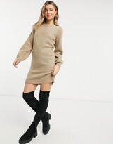 Thumbnail for your product : Object knitted jumper dress in beige
