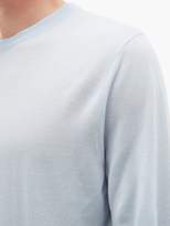 Thumbnail for your product : Paul Smith Logo-embroidered Merino Wool Sweater - Mens - Light Blue