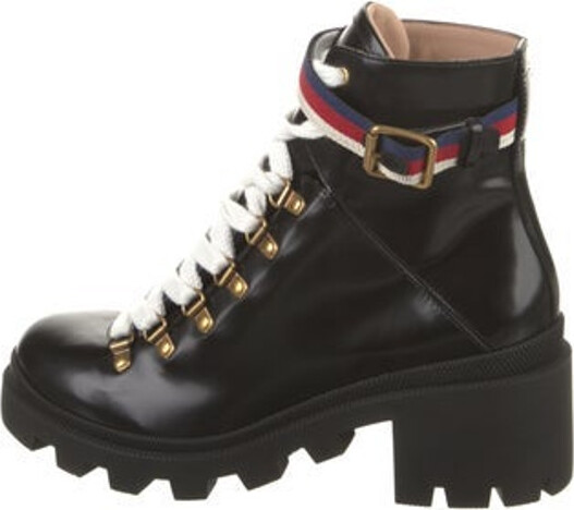 combat boots gucci
