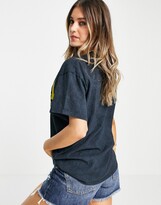 Thumbnail for your product : Daisy Street relaxed t-shirt with nirvana print in vintage wash