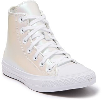 converse white shoes leather