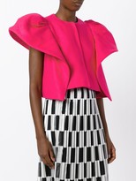 Thumbnail for your product : DELPOZO Ruffle-Detail Cropped Jacket