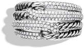 Thumbnail for your product : David Yurman Labyrinth Double-Loop Ring with Diamonds