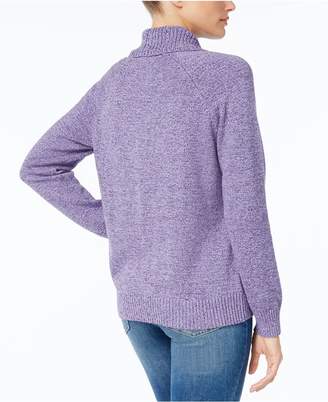 Karen Scott Shawl-Collar Cotton Sweater, Created for Macy's