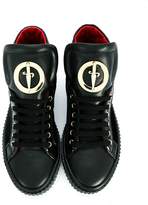 Thumbnail for your product : Cesare Paciotti Kids oversize tongue high-top sneakers