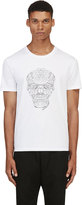 Thumbnail for your product : Alexander McQueen White Hand & Skull Embroidered T-Shirt