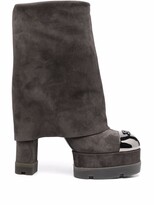 Thumbnail for your product : Casadei Cult 100mm suede boots