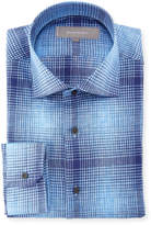 Thumbnail for your product : Neiman Marcus Plaid Linen Dress Shirt