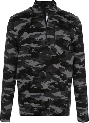 Aztech Mountain Camouflage-Print Knitted Sweatshirt
