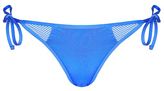 Thumbnail for your product : Topshop Wide mesh tieside bikini bottoms