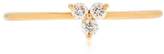Thumbnail for your product : Ef Collection Diamond Trio 14kt Gold Ring