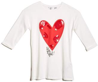 GUESS Heart Graphic Long-Sleeve Tee (7-)